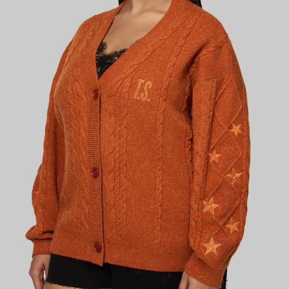 Taylor Swift Showgirl Orange Cable Knit Cardigan Sweater XL/2XL Box Set NEW Rare - Picture 9 of 16